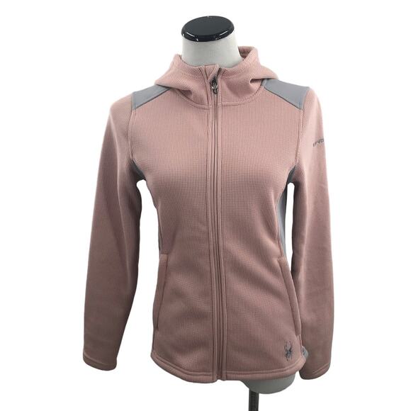 Spyder Misty Rose Layna Full Zip Pink Jacket - Picture 3 of 11